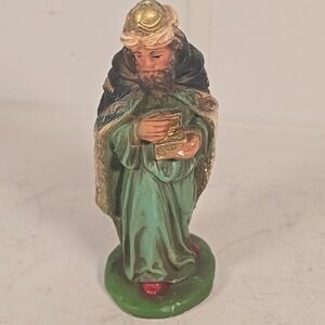 Vintage Columbia Statuary Christmas Nativity Wiseman Wise‎ Man Figurine 5 1/2"